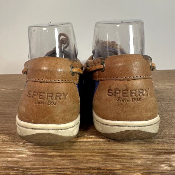 Sperry Top Sider Firefish Nubby Deck Loafers Boat Shoes Womens 8 Canvas Leather - Picture 4 of 7